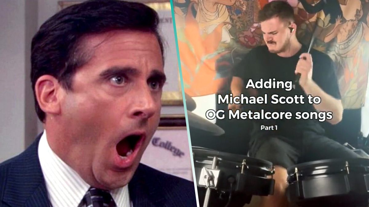 Baterista combina los gritos de “Michael Scott” de ‘The Office’ con metalcore y el resultado es genial