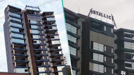 Un nuevo edificio de departamentos nombrado ‘Metallica’ se vuelve viral en Internet