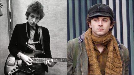 Así se ve Timothée Chalamet como Bob Dylan para su próxima biopic