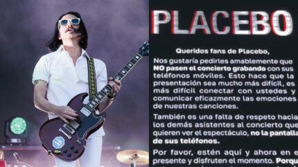 Placebo le pide a sus fans mexicanos no grabar en su concierto