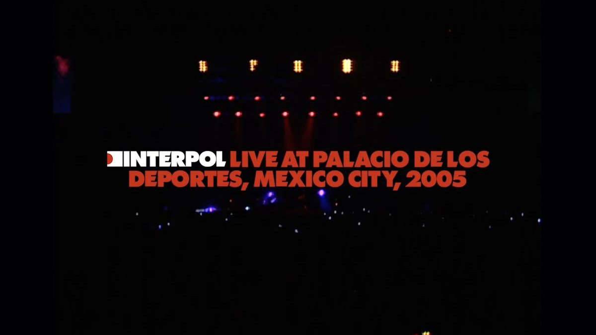Interpol lanzará en DVD su mítico concierto en el Palacio de los Deportes de 2005