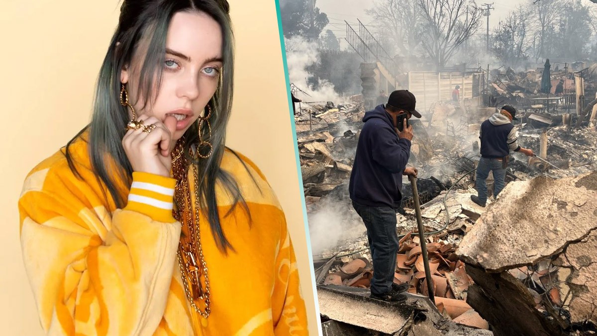 Fan de 15 años pierde playera de Billie Eilish en los incendios de LA, Billie Eilish se la reemplazó