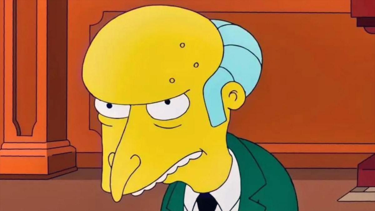 El verdadero origen de la maldad del “Sr. Burns”, revelada por Los Simpson
